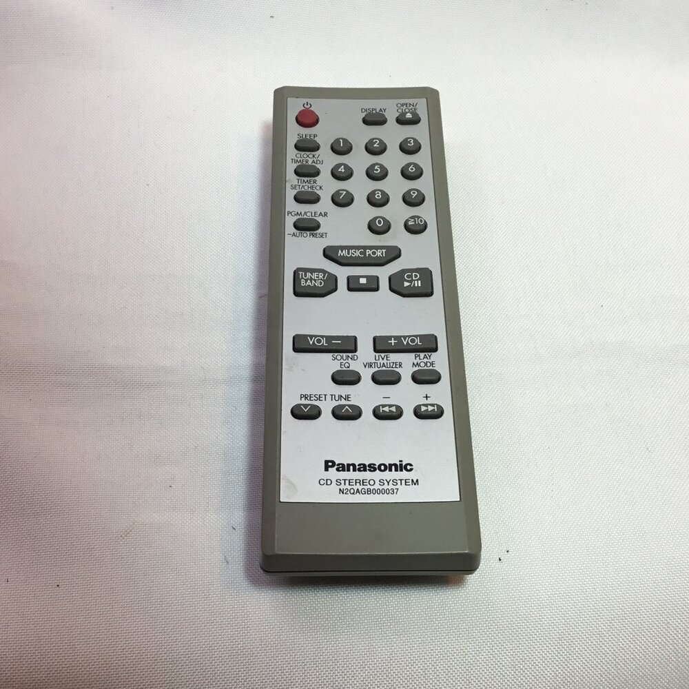 Genuine Panasonic N2QAGB000037 CD Stereo System Remote, Tested Working